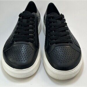 Crocs Black Citilane Roka Court Lace Up Perforated Shoe Women’s Size 8